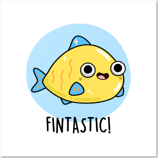 Fintastic Cute Fish Pun Posters and Art